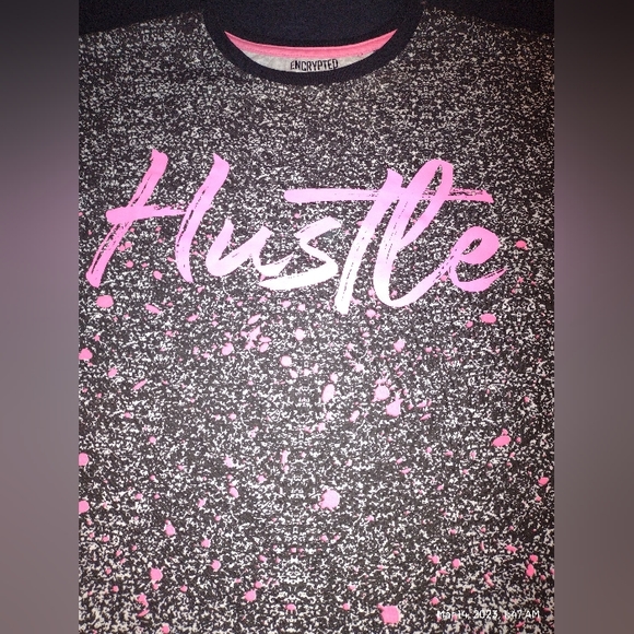 Encrypted NYC Hustler T Shirt Men's Big And Tall paint splatter graphic tee 5xl - Picture 5 of 5